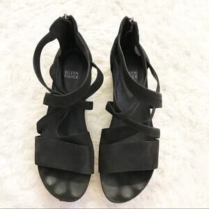 Eileen Fisher Black Sport Sandals Size 9.5 - Cute & Comfy